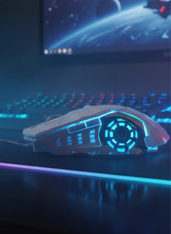 FPS Ghost 18G Wired Gaming Mouse – RGB Light, High Precision Sensor, Ergonomic Design FPS Ghost 18G Wired Gaming Mouse – RGB Light, High Precision Sensor, Ergonomic Design