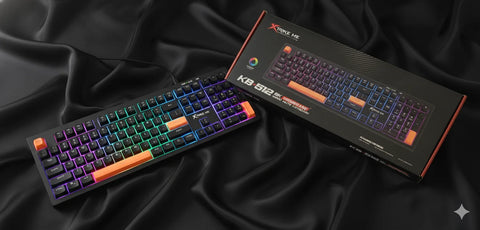 Xtrike Me RGB Mechanical Gaming Keyboard – Rainbow Backlight & Ergonomic Design Xtrike Me RGB Mechanical Gaming Keyboard – Rainbow Backlight & Ergonomic Design