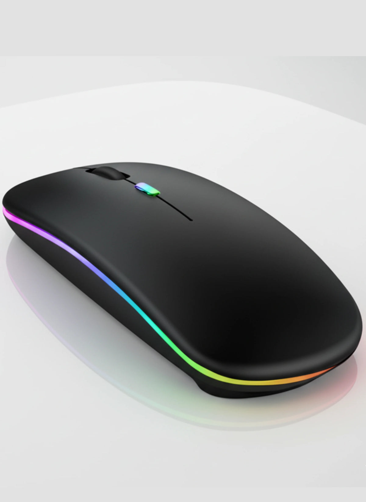 RGB LED Wireless Mouse – Rechargeable Bluetooth 5.2 + 2.4GHz Dual Mode Silent Mouse for Laptop & PC