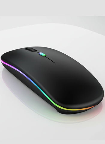 RGB LED Wireless Mouse – Rechargeable Bluetooth 5.2 + 2.4GHz Dual Mode Silent Mouse for Laptop & PC RGB LED Wireless Mouse – Rechargeable Bluetooth 5.2 + 2.4GHz Dual Mode Silent Mouse for Laptop & PC