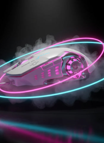 FPS Ghost 18G Wired Gaming Mouse – RGB Light, High Precision Sensor, Ergonomic Design