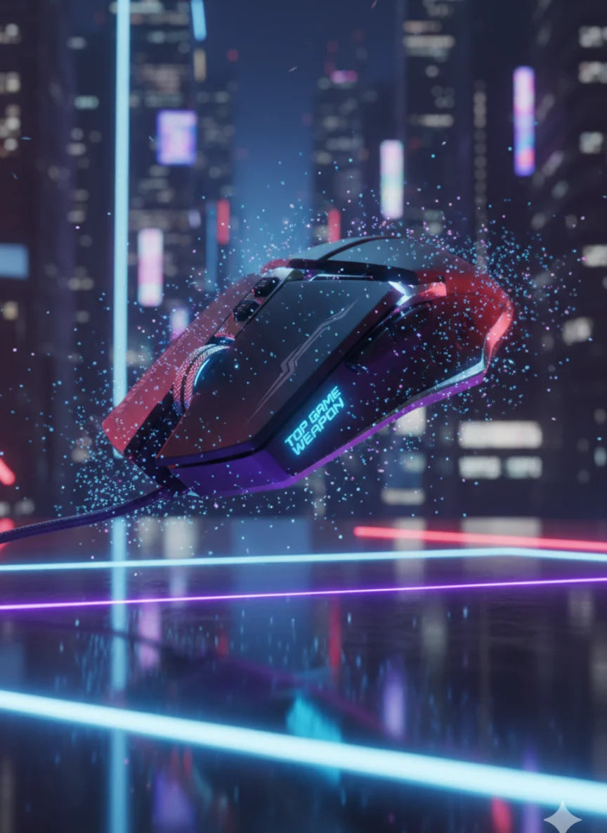 AOC RGB Wired Gaming Mouse – Top Game Weapon with LED Backlight & Adjustable DPI