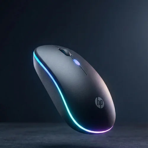 RGB LED Wireless Mouse – Rechargeable Bluetooth 5.2 + 2.4GHz Dual Mode Silent Mouse for Laptop & PC