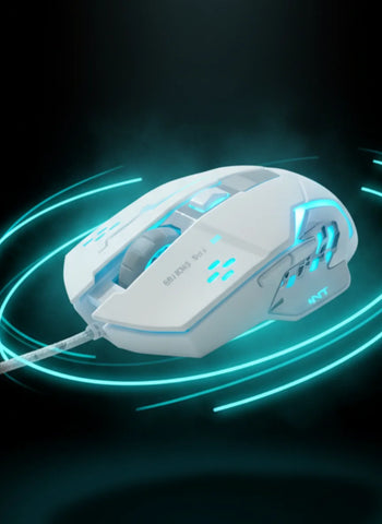 FPS Ghost 18G Wired Gaming Mouse – RGB Light, High Precision Sensor, Ergonomic Design