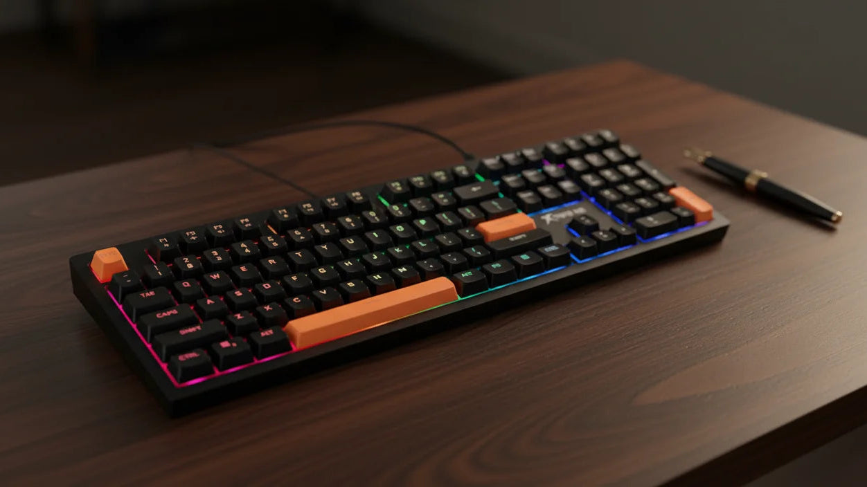 Xtrike Me RGB Mechanical Gaming Keyboard – Rainbow Backlight & Ergonomic Design
