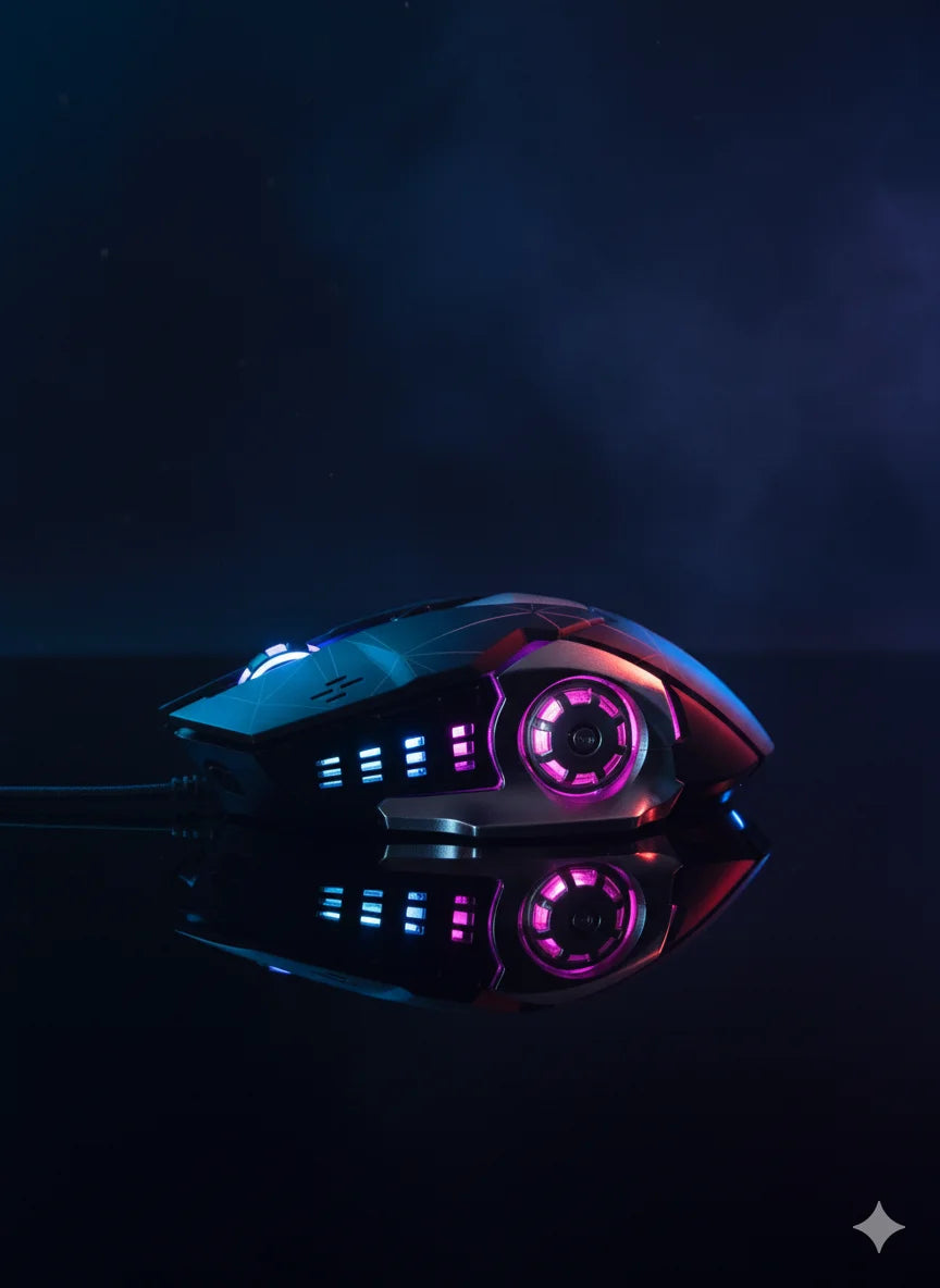 Wireless Rechargeable Mute Mouse Ergonomic Optical Silent Breathing Light