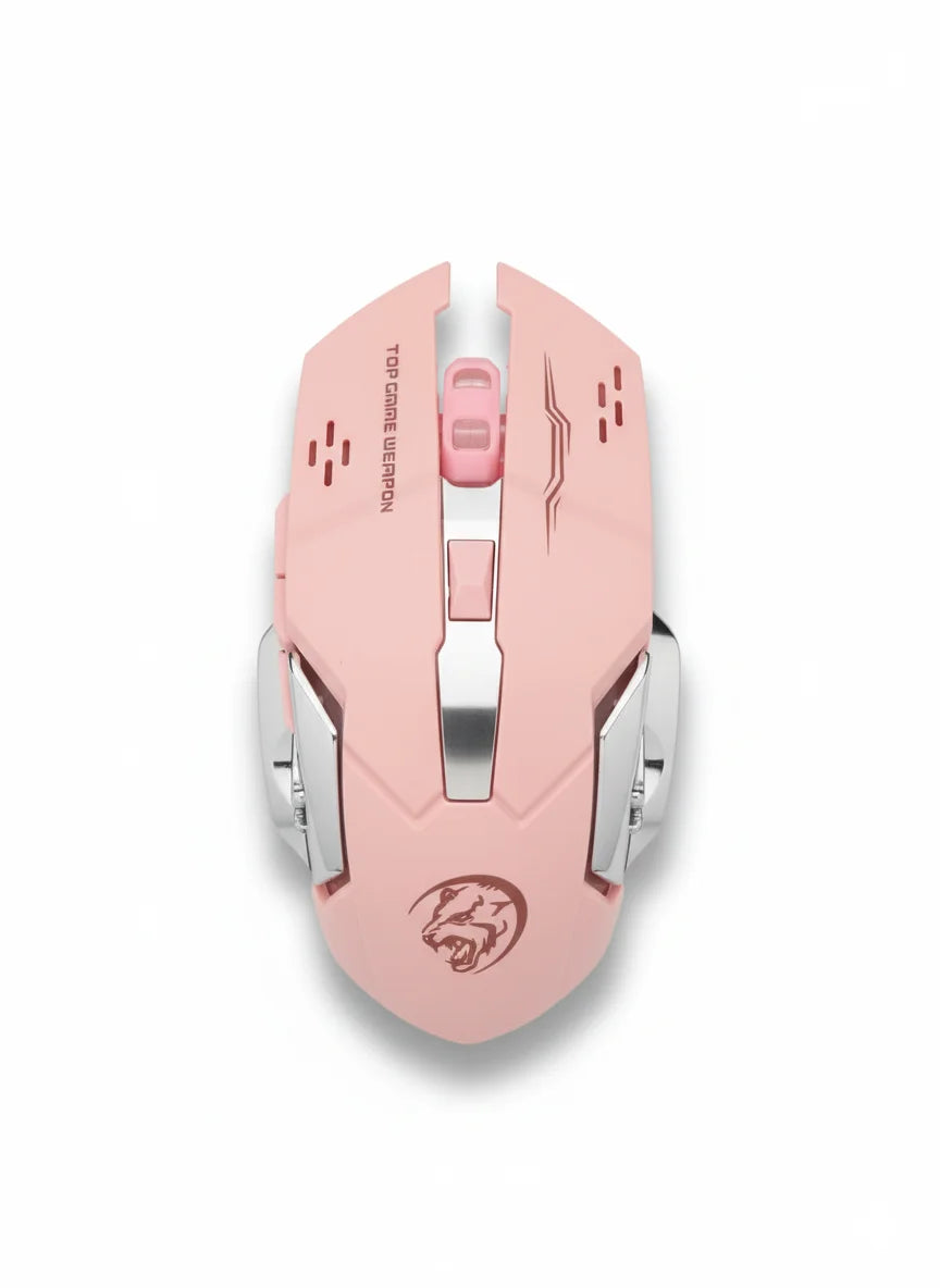 Wireless Rechargeable Mute Mouse Ergonomic Optical Silent Breathing Light