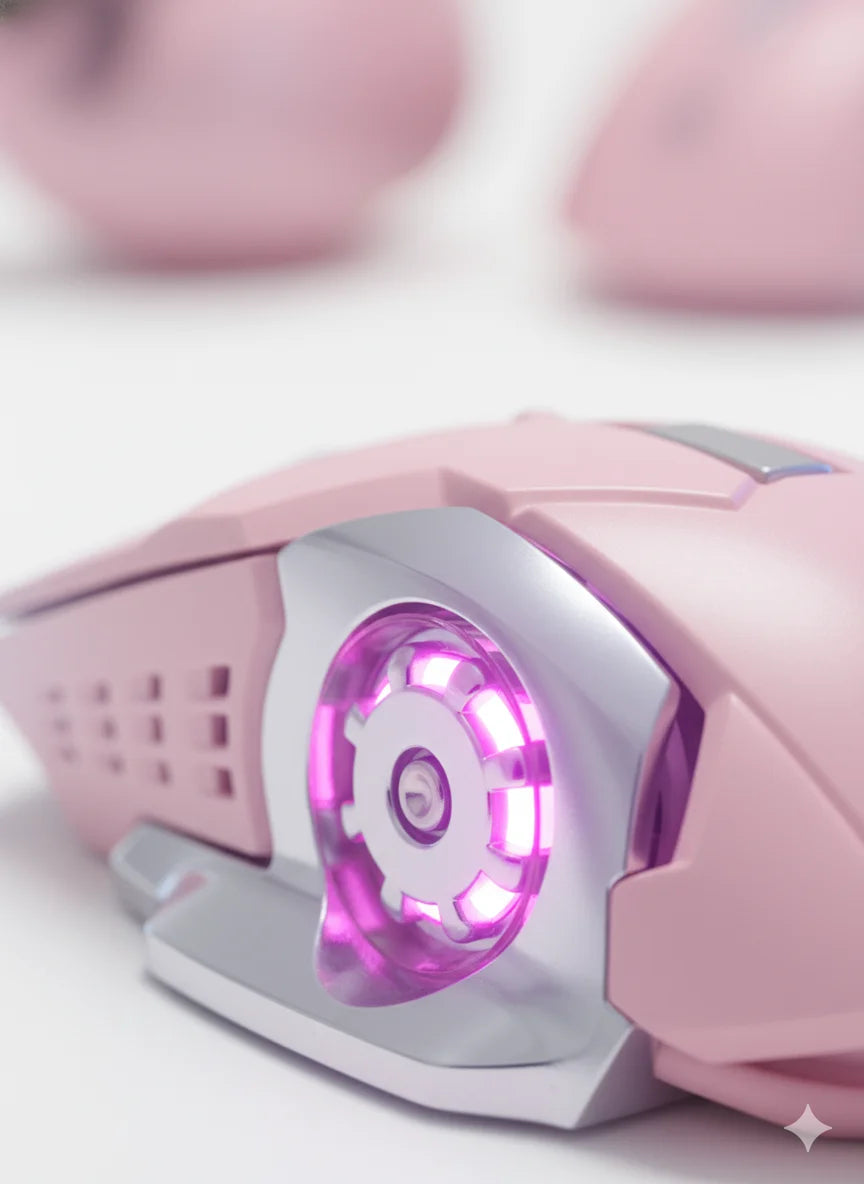 Wireless Rechargeable Mute Mouse Ergonomic Optical Silent Breathing Light