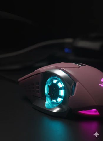 Wireless Rechargeable Mute Mouse Ergonomic Optical Silent Breathing Light