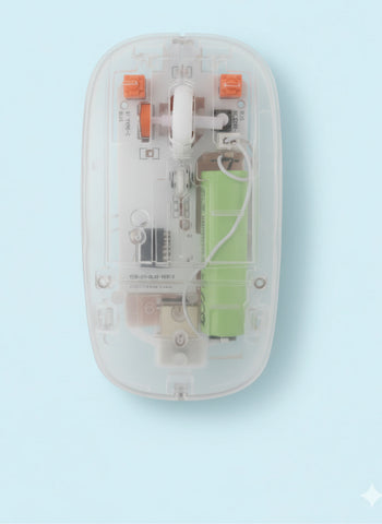 RGB LED Wireless Mouse – Rechargeable Bluetooth 5.2 + 2.4GHz Dual Mode Silent Mouse for Laptop & PC