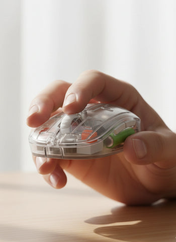 RGB LED Wireless Mouse – Rechargeable Bluetooth 5.2 + 2.4GHz Dual Mode Silent Mouse for Laptop & PC